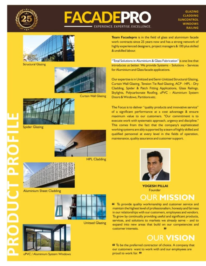 FacadePro: The Pune-Based Company Behind Glass, Glazing And Cladding Projects Across India | Real Estate Magazine FacadePro02 795x1024